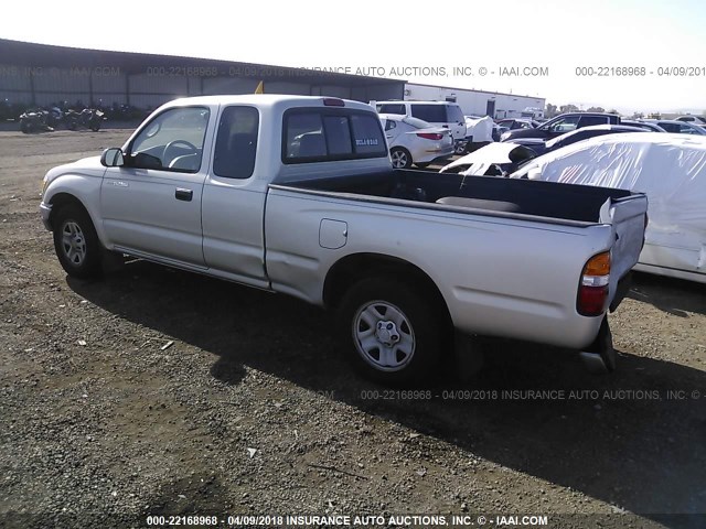 5TEVL52N33Z202578 - 2003 TOYOTA TACOMA XTRACAB SILVER photo 3