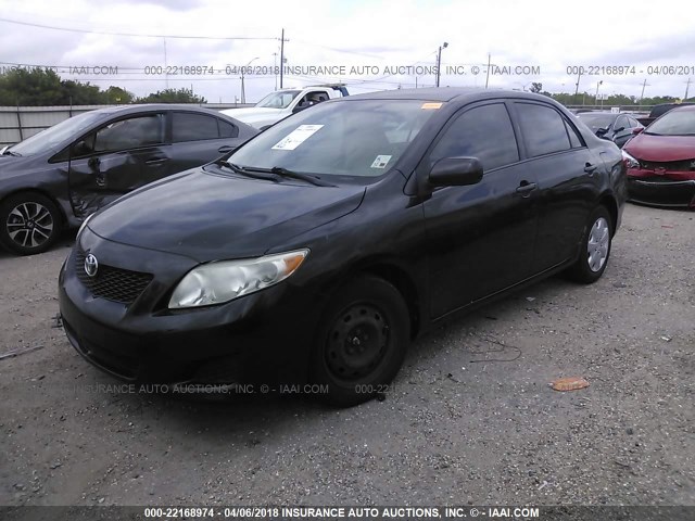 1NXBU4EE4AZ263915 - 2010 TOYOTA COROLLA S/LE/XLE BLACK photo 2