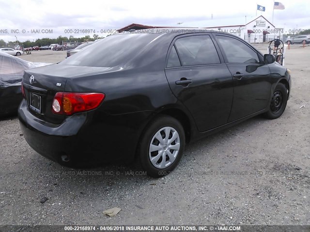 1NXBU4EE4AZ263915 - 2010 TOYOTA COROLLA S/LE/XLE BLACK photo 4