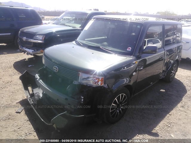JTLKT324850200640 - 2005 TOYOTA SCION XB GREEN photo 2