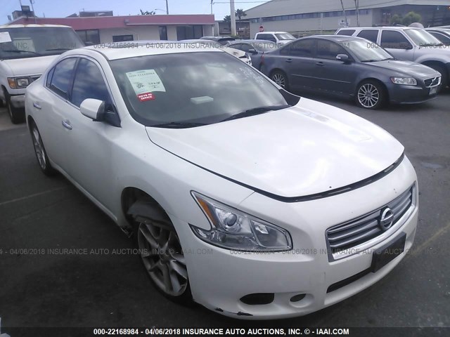 1N4AA5AP5CC857174 - 2012 NISSAN MAXIMA S/SV WHITE photo 1