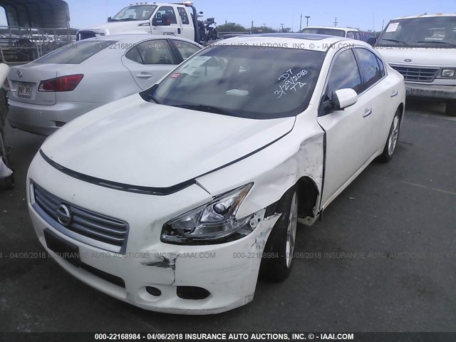 1N4AA5AP5CC857174 - 2012 NISSAN MAXIMA S/SV WHITE photo 2