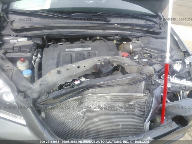 5FNRL38677B454833 - 2007 HONDA ODYSSEY EXL ნაცრისფერი ფოტო 10