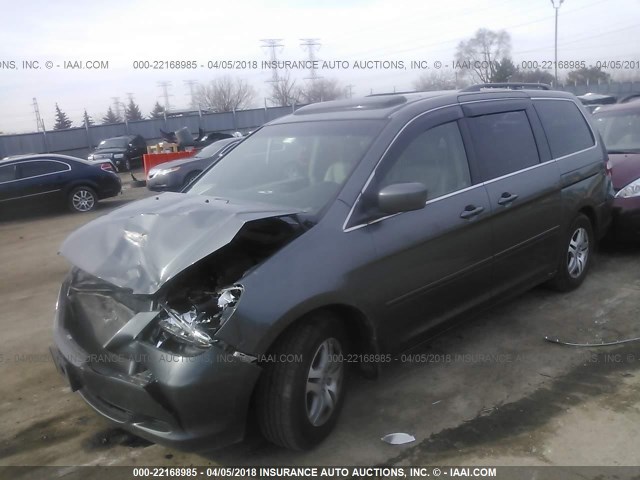 5FNRL38677B454833 - 2007 HONDA ODYSSEY EXL ნაცრისფერი ფოტო 2