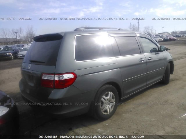 5FNRL38677B454833 - 2007 HONDA ODYSSEY EXL ნაცრისფერი ფოტო 4