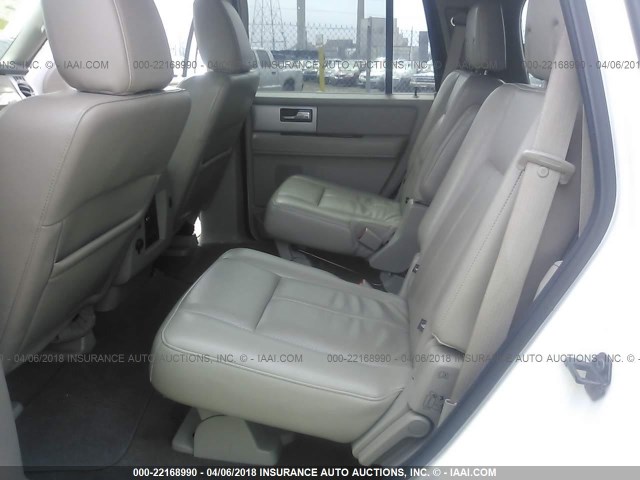 1FMFU20509LA06748 - 2009 FORD EXPEDITION LIMITED WHITE photo 8