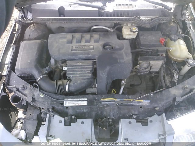1G8AZ55F87Z203125 - 2007 SATURN ION LEVEL 2 SILVER photo 10