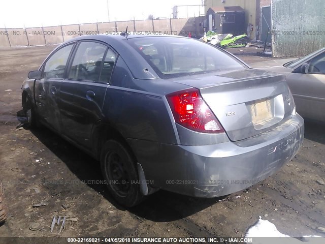 1G8AZ55F87Z203125 - 2007 SATURN ION LEVEL 2 SILVER photo 3