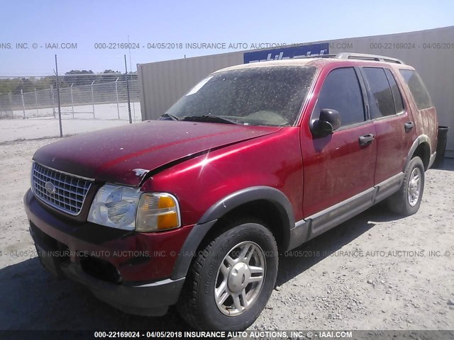 1FMZU73K23UC60197 - 2003 FORD EXPLORER XLT/XLT SPORT/NBX MAROON photo 2