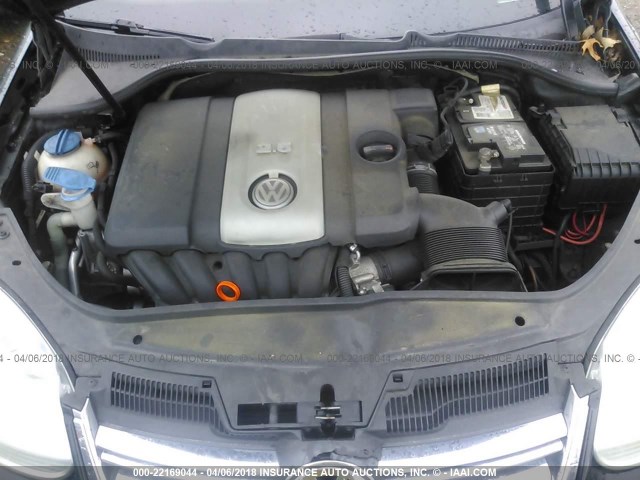 3VWEG71K37M159223 - 2007 VOLKSWAGEN JETTA WOLFSBURG 黑色 照片 10