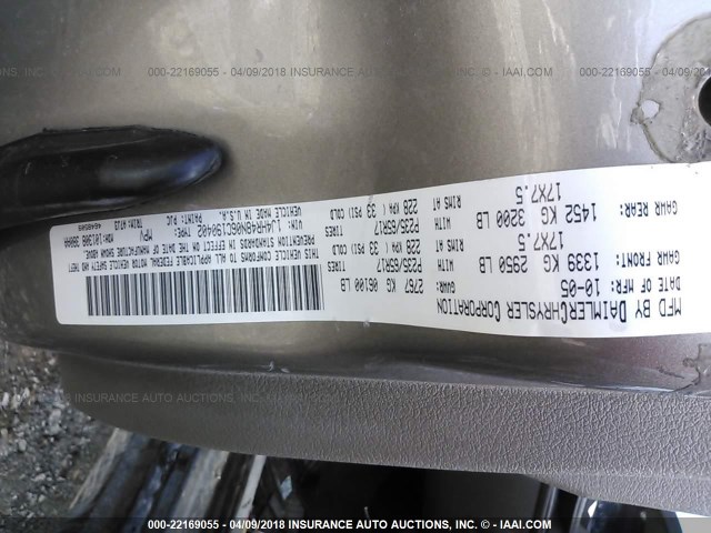 1J4HR48N06C190402 - 2006 JEEP GRAND CHEROKEE LAREDO/COLUMBIA/FREEDOM 金色 照片 9