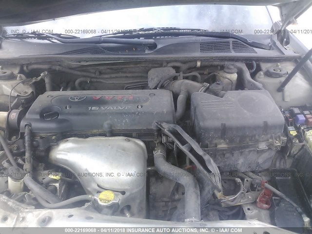 4T1BE32K43U712997 - 2003 TOYOTA CAMRY LE/XLE/SE ვერცხლისფერი ფოტო 10