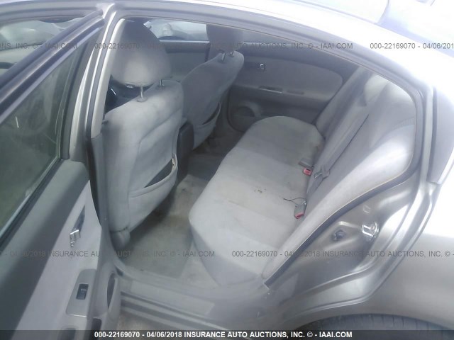 1N4AL11E35N904615 - 2005 NISSAN ALTIMA S/SL GRAY photo 8