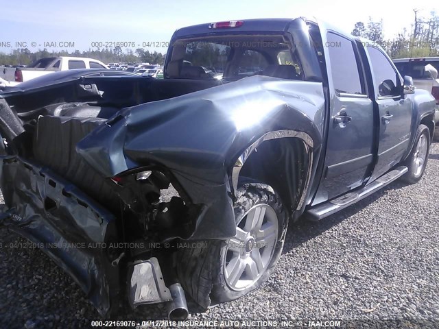 2GCEC13J771650742 - 2007 CHEVROLET SILVERADO C1500 CREW CAB BLUE photo 4