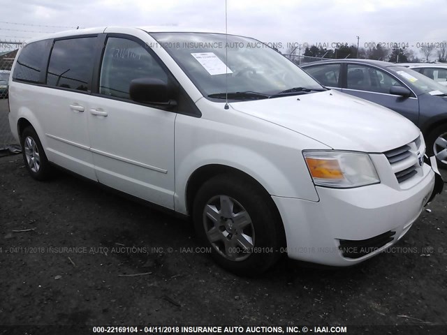 2D8HN44E69R683084 - 2009 DODGE GRAND CARAVAN SE WHITE photo 1