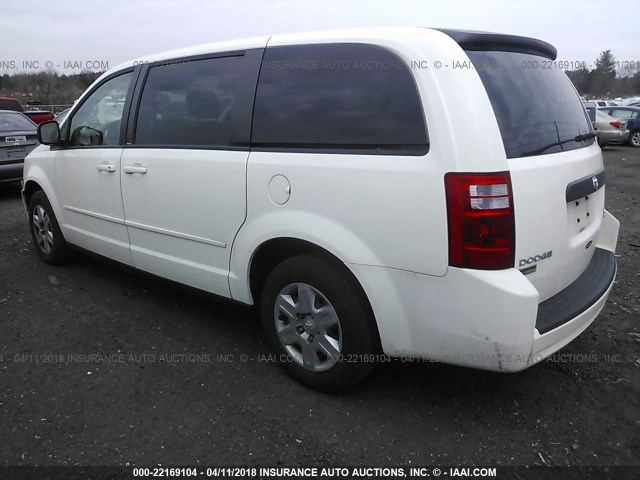 2D8HN44E69R683084 - 2009 DODGE GRAND CARAVAN SE WHITE photo 3