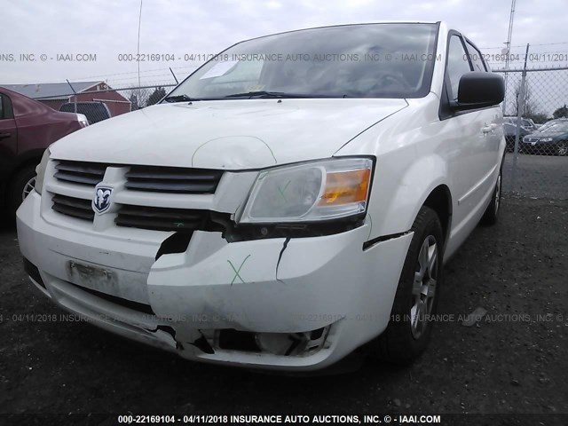 2D8HN44E69R683084 - 2009 DODGE GRAND CARAVAN SE WHITE photo 6