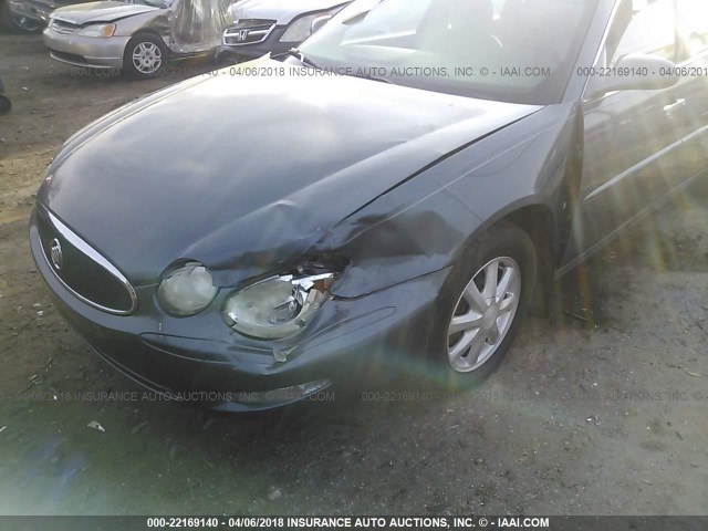 2G4WC582761175908 - 2006 BUICK LACROSSE CX GRAY photo 6