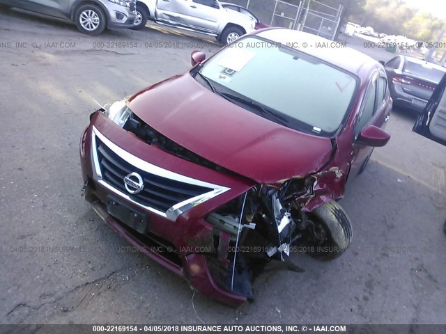 3N1CN7AP4FL871212 - 2015 NISSAN VERSA S/S PLUS/SV/SL RED photo 2