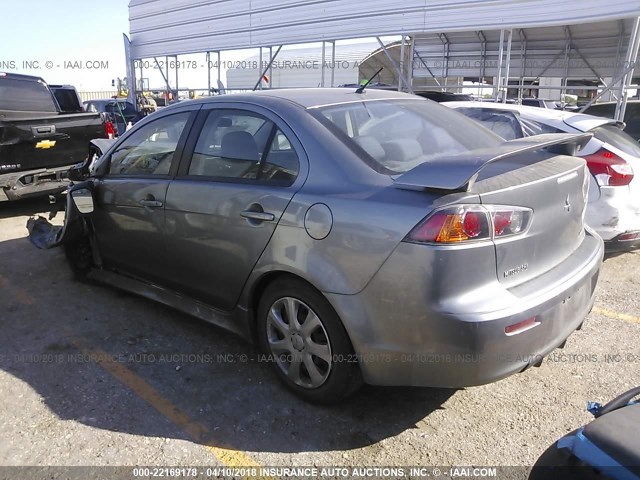 JA32U2FU3FU016616 - 2015 MITSUBISHI LANCER ES GRAY photo 3