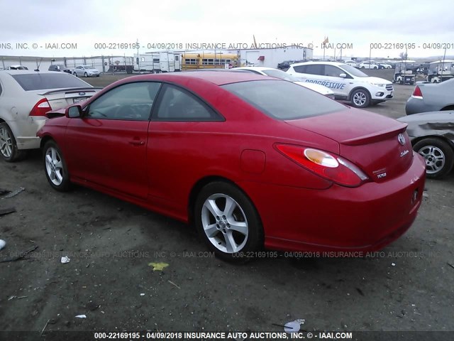 4T1CA38P64U009440 - 2004 TOYOTA CAMRY SOLARA SE/SLE RED photo 3