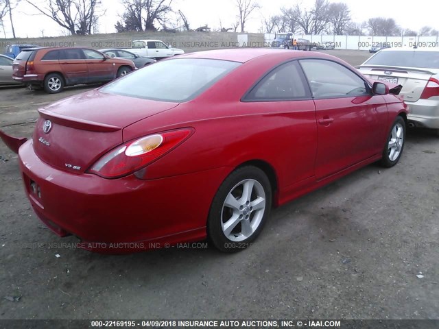 4T1CA38P64U009440 - 2004 TOYOTA CAMRY SOLARA SE/SLE Qırmızı foto 4