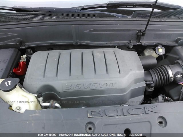 5GAER23788J301963 - 2008 BUICK ENCLAVE CXL 黑色 照片 10