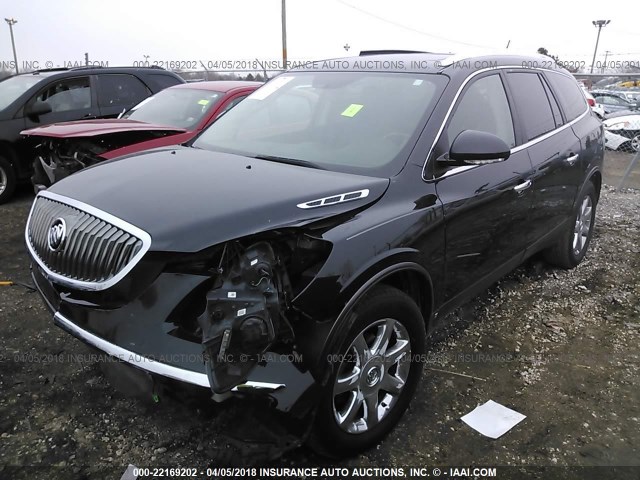 5GAER23788J301963 - 2008 BUICK ENCLAVE CXL BLACK photo 2