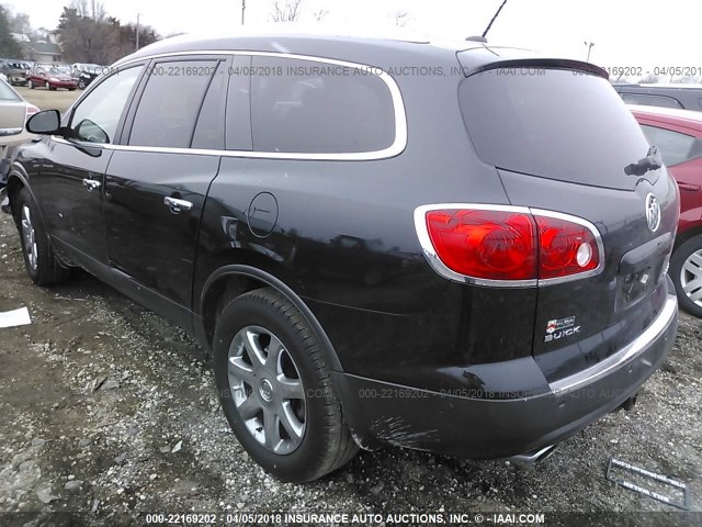 5GAER23788J301963 - 2008 BUICK ENCLAVE CXL 黑色 照片 3