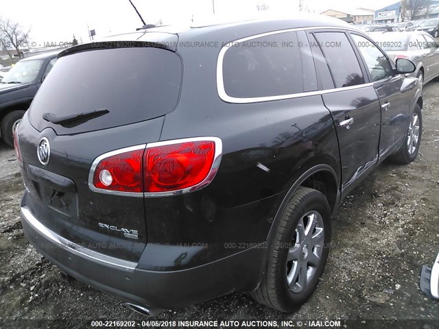 5GAER23788J301963 - 2008 BUICK ENCLAVE CXL BLACK photo 4