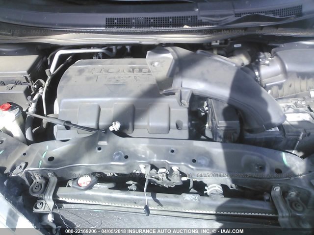 5FNRL5H68CB104374 - 2012 HONDA ODYSSEY EXL შავი ფოტო 10