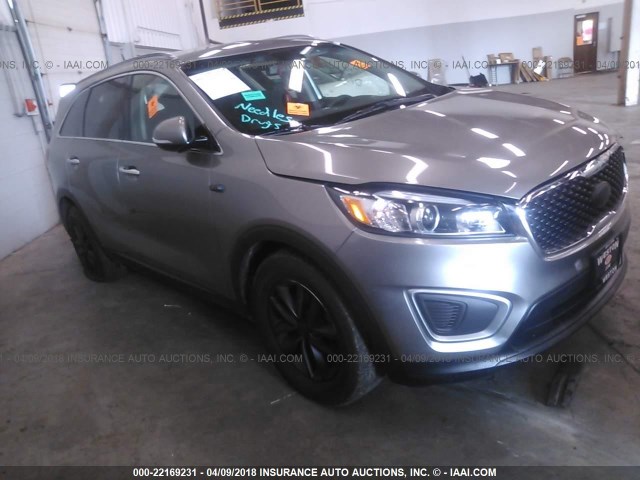 5XYPG4A52GG136078 - 2016 KIA SORENTO LX/L GRAY photo 1