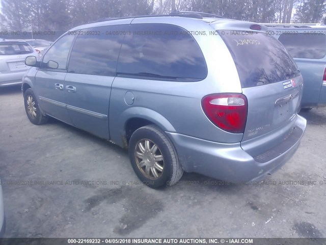 2C8GP54L35R601961 - 2005 CHRYSLER TOWN & COUNTRY TOURING Light Blue photo 3