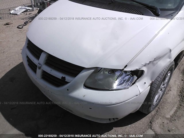 1D4GP24R05B374279 - 2005 DODGE GRAND CARAVAN SE WHITE photo 6