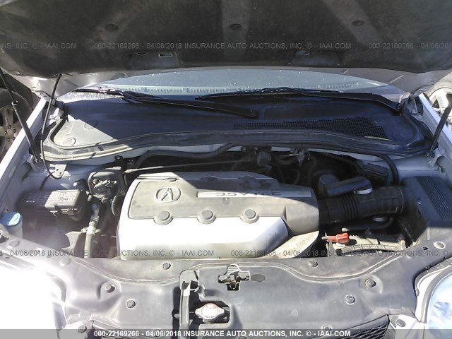 2HNYD18833H524955 - 2003 ACURA MDX TOURING SILVER photo 10