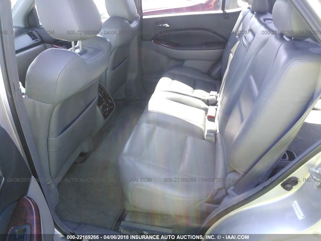 2HNYD18833H524955 - 2003 ACURA MDX TOURING SILVER photo 8