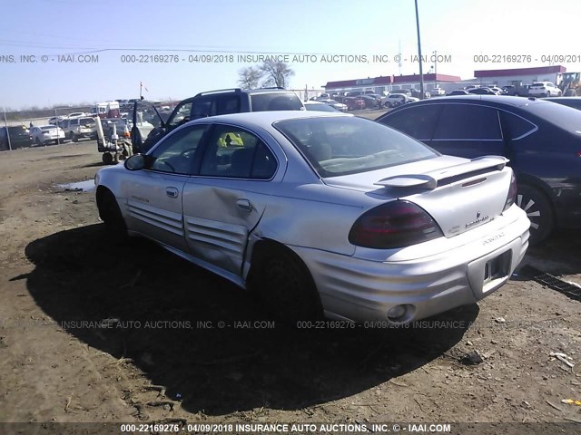 1G2NF52F12C219588 - 2002 PONTIAC GRAND AM SE1 SILVER photo 3