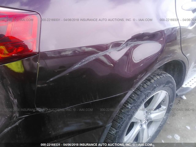 2HNYD2H66AH500215 - 2010 ACURA MDX TECHNOLOGY MAROON photo 6