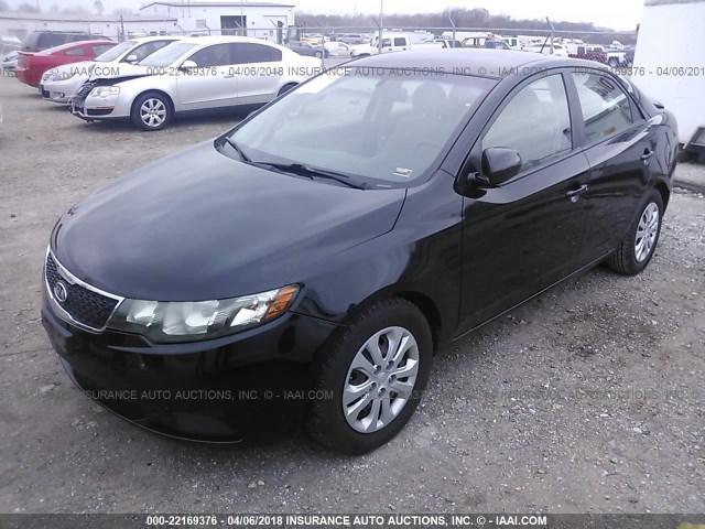 KNAFT4A23C5479933 - 2012 KIA FORTE LX BLACK photo 2