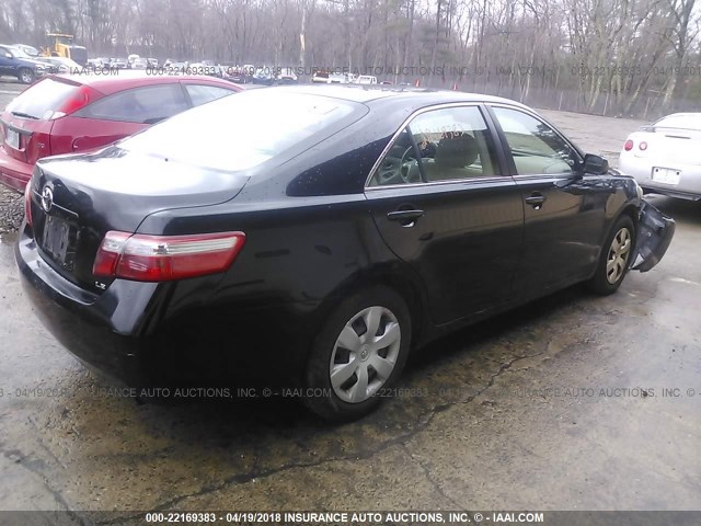 JTNBE46K873056315 - 2007 TOYOTA CAMRY NEW GENERAT CE/LE/XLE/SE BLACK photo 4