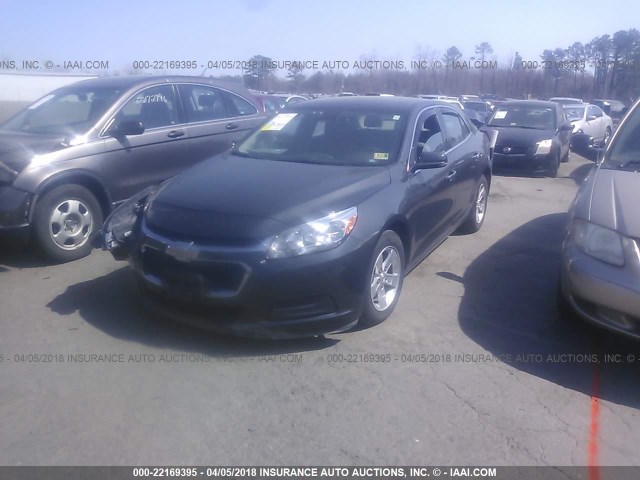 1G11C5SL2FF199468 - 2015 CHEVROLET MALIBU 1LT GRAY photo 2