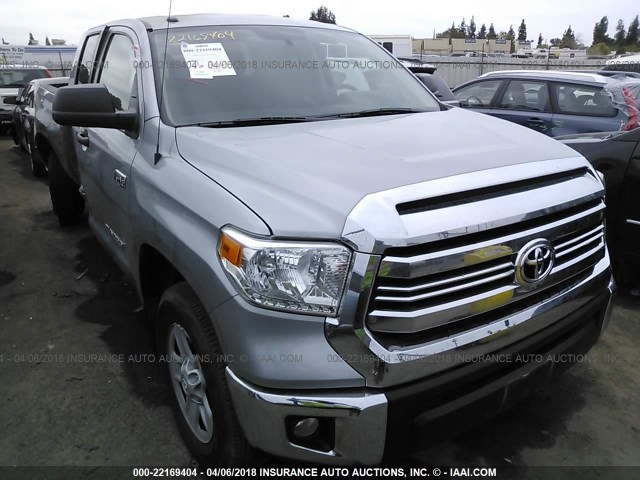 5TFRY5F16HX217844 - 2017 TOYOTA TUNDRA DOUBLE CAB SR/SR5 SILVER photo 1