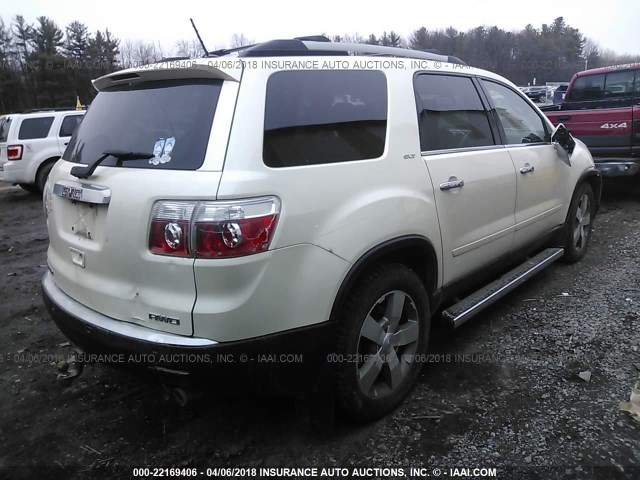 1GKKVSED4CJ316005 - 2012 GMC ACADIA SLT-2 WHITE photo 4