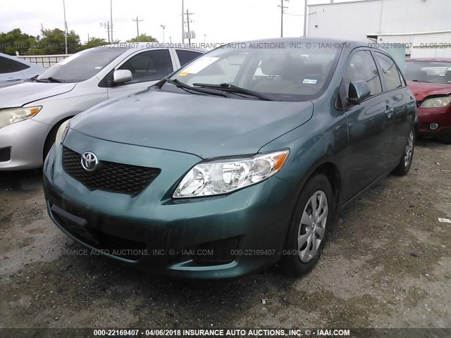 JTDBL40E29J029171 - 2009 TOYOTA COROLLA LE/XLE GREEN photo 2