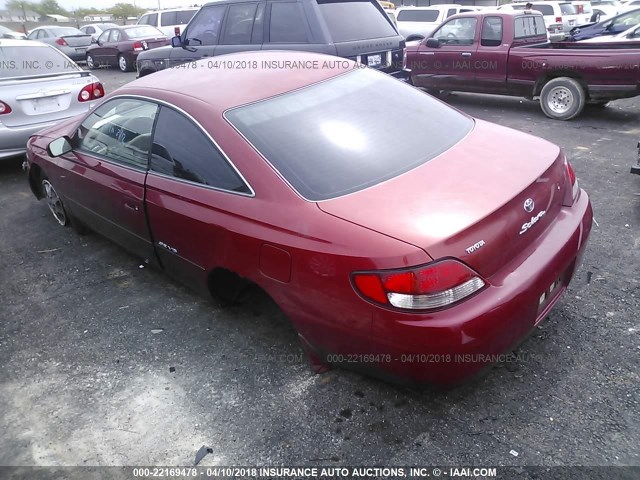 2T1CF28P0XC219842 - 1999 TOYOTA CAMRY SOLARA SE/SLE წითელი ფოტო 3