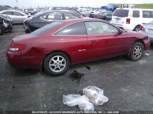 2T1CF28P0XC219842 - 1999 TOYOTA CAMRY SOLARA SE/SLE წითელი ფოტო 4