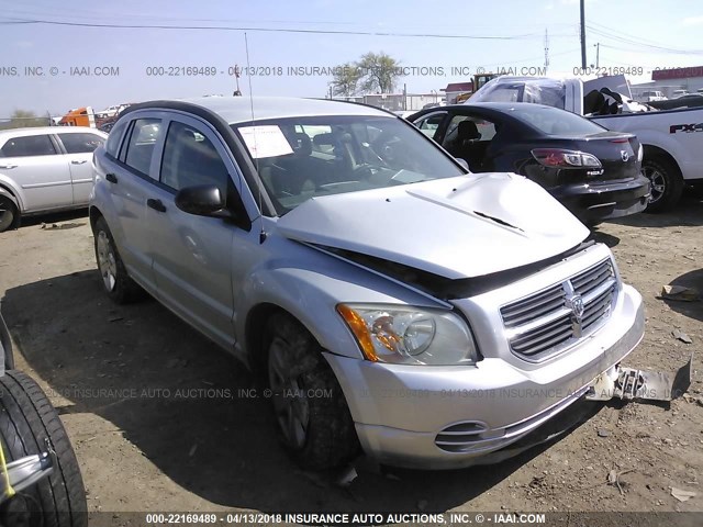 1B3HB48B17D113860 - 2007 DODGE CALIBER SXT SILVER photo 1