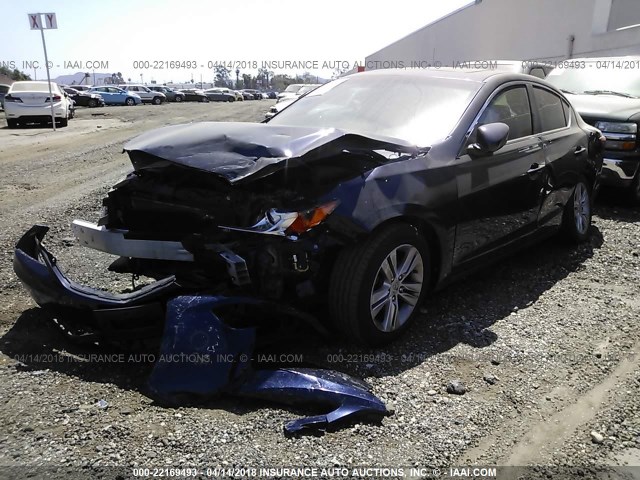 19VDE1F32DE019083 - 2013 ACURA ILX 20 BLUE photo 2