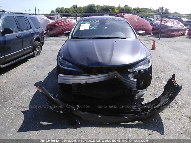 1C3CCCAB2GN164082 - 2016 CHRYSLER 200 LIMITED GRAY photo 6