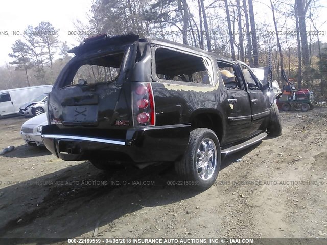 1GKFK66877J300194 - 2007 GMC YUKON XL DENALI BLACK photo 4